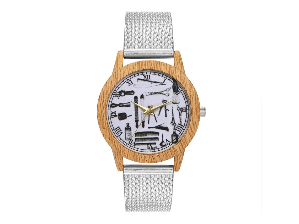 Reloj De Cuarzo Unisex Con Correa De Silicona Fashion Para Hombres Y Mujeres (plateado)