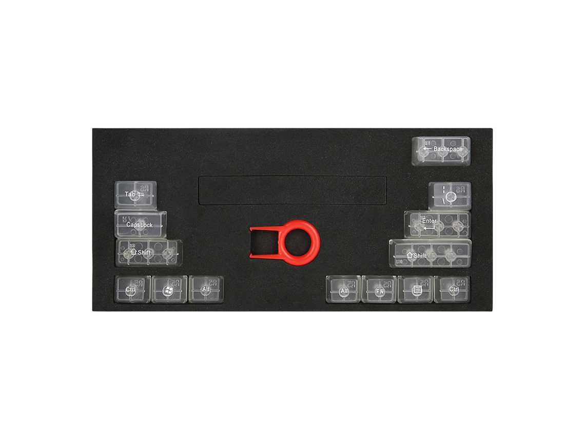 14 Teclas De Abs Para Teclados Mecánicos Con Extractor De Teclas Transparente