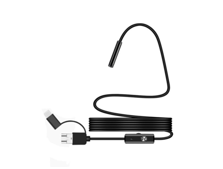Endoscopio SLOWMOOSE 3 En 1 Hd Tipo-C Tubo Industrial (2 M - 7 Mm)