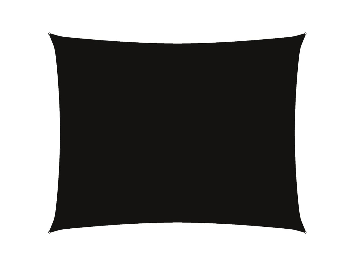 Parasol rectangular de tela Oxford 6x8 m Negro MAISON EXCLUSIVE