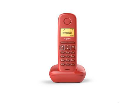 Teléfono Fijo GIGASET Dect A180 Rojo