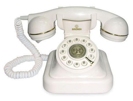 Teléfono Fijo BRONDI Vintage 20 Blanco