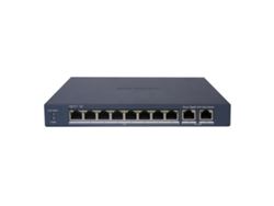 Switch Poe Gestionado Hikvision 8x Poe 802.3af/at 2x Uplink Rj45 Azul