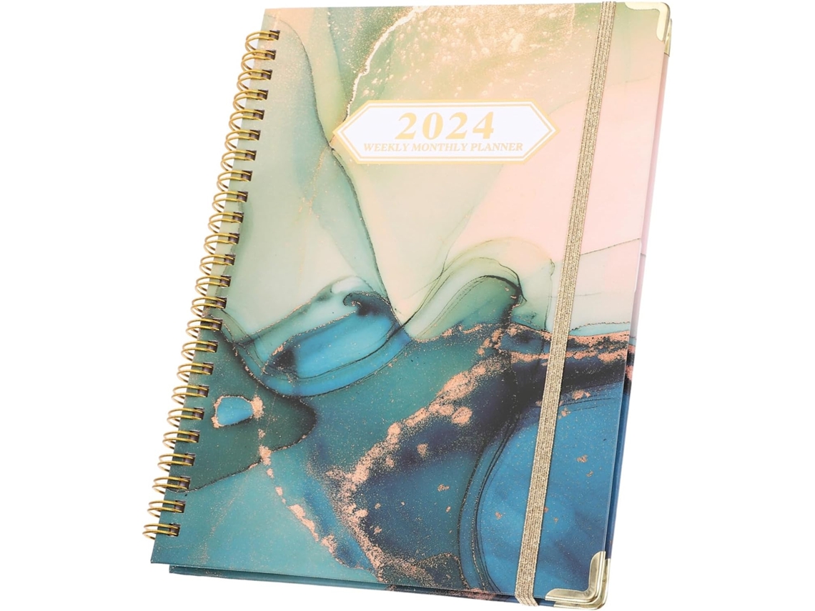 Agenda Slowmoose Multifuncional con Páginas Divididas, Reuniones/Viajes.
