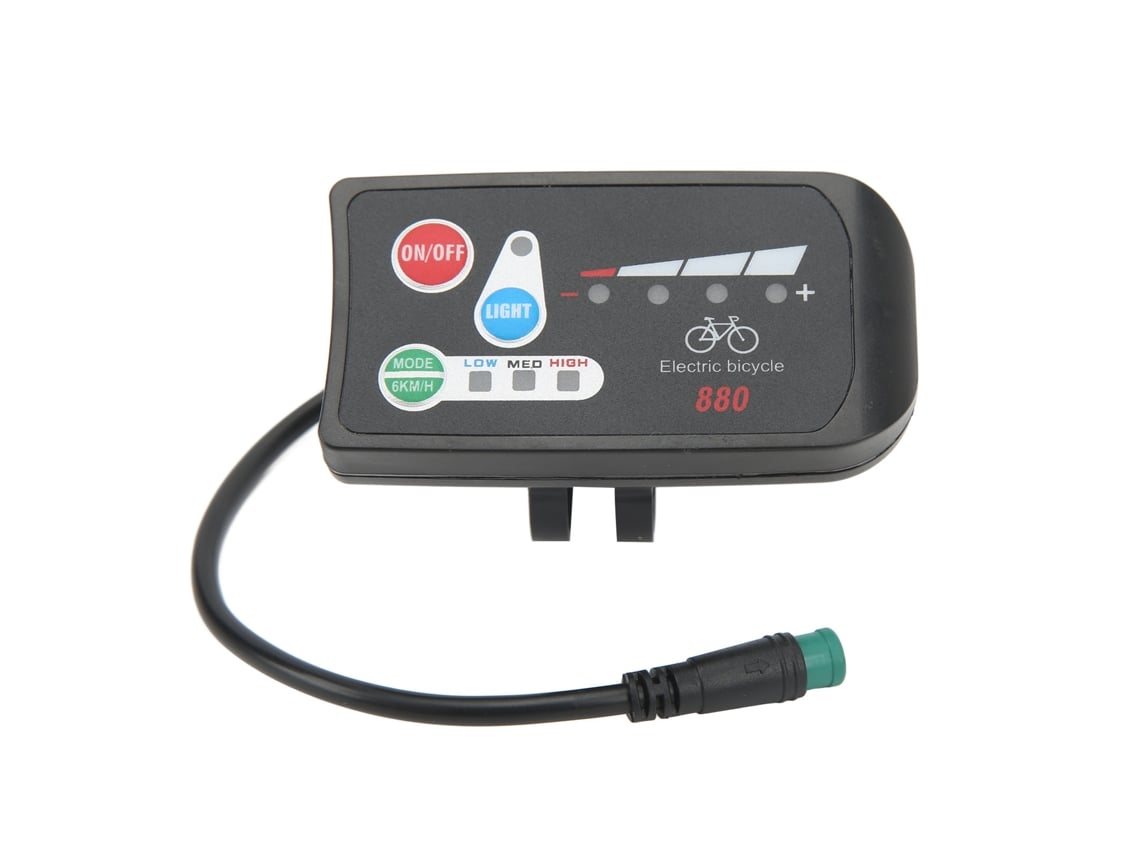 2026-pantalla Led Ligera De Abs Para Bicicleta Eléctrica Con Conector Impermeable 36v Para Modificación