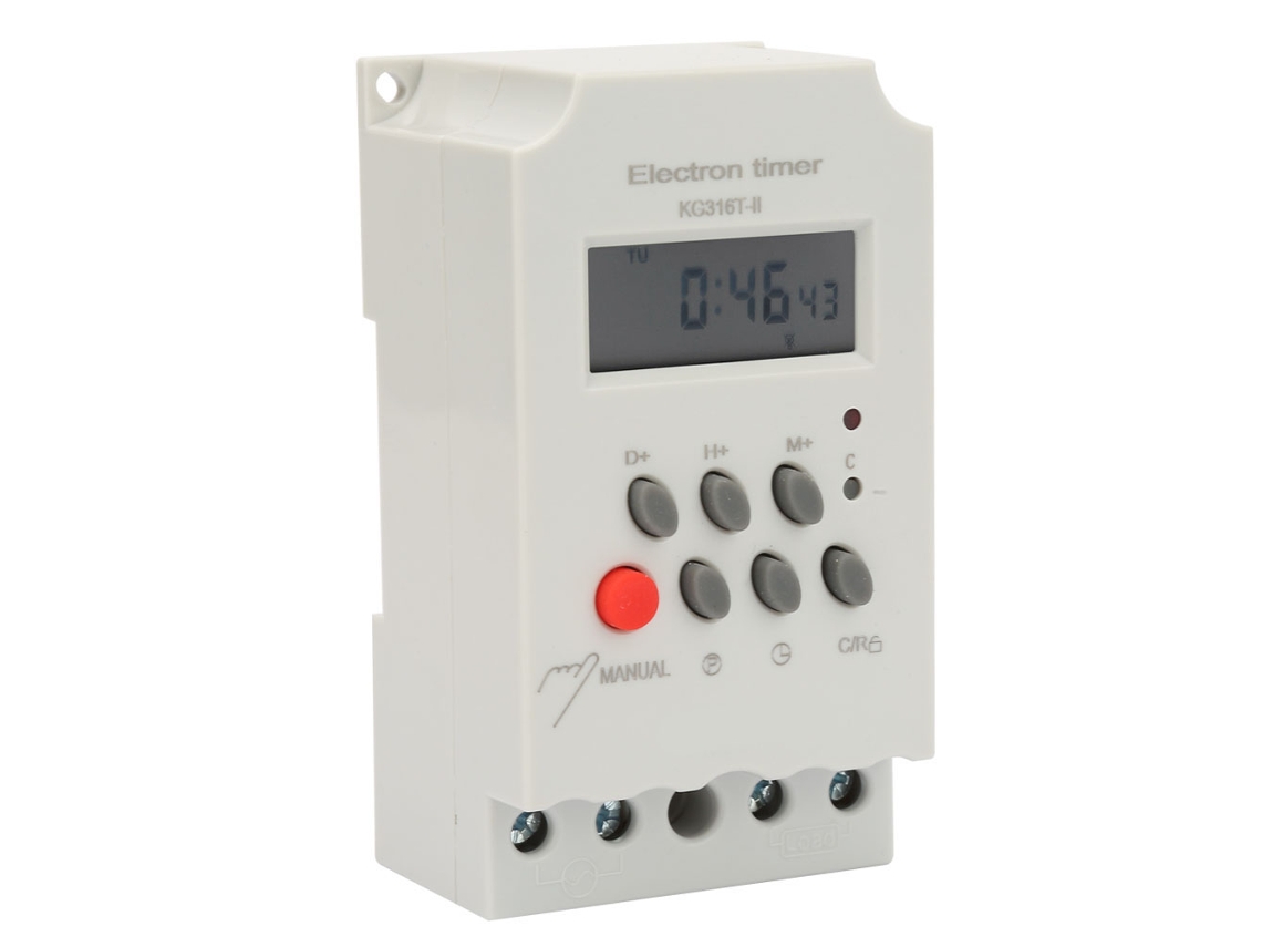 Controlador De Tiempo Programable Kg316t Ii 220vac 25a Interruptor Digital Electrónico