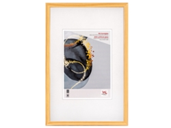 Select wooden frame 13x18 cm, brown, artifical glass
