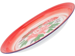 Plato Esmaltado De 30 Cm De Estilo Chino, Plato Decorativo Multifuncional Para Servir.