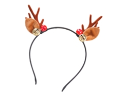 Diadema navideña con astas de reno y flores para fiesta de cosplay NEVEANCE