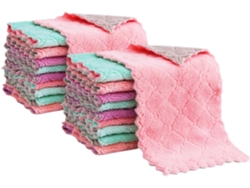 Juego De 20 Paños De Cocina Multifuncionales De 27 X 16 Cm, De Tejido Grueso Y Ultra Absorbente.