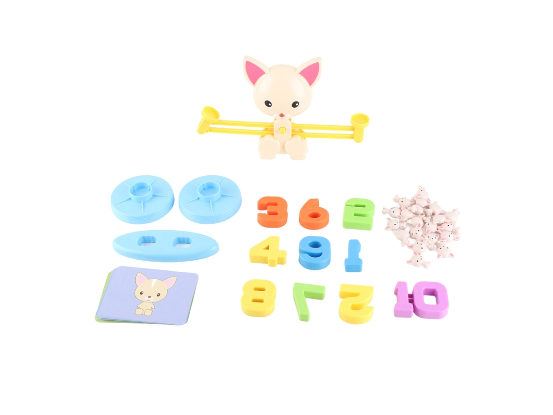 Balanza Con Forma De Perro Adorable: Juguete Educativo De Matemáticas Para Niños En Edad Preescolar.