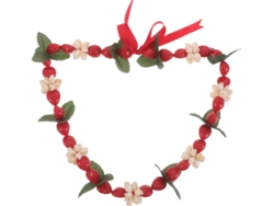 Collar Hawaiano De Acrílico Realista Con Cuentas De Concha, Estilo Grueso Natural Para Fiestas Luau.