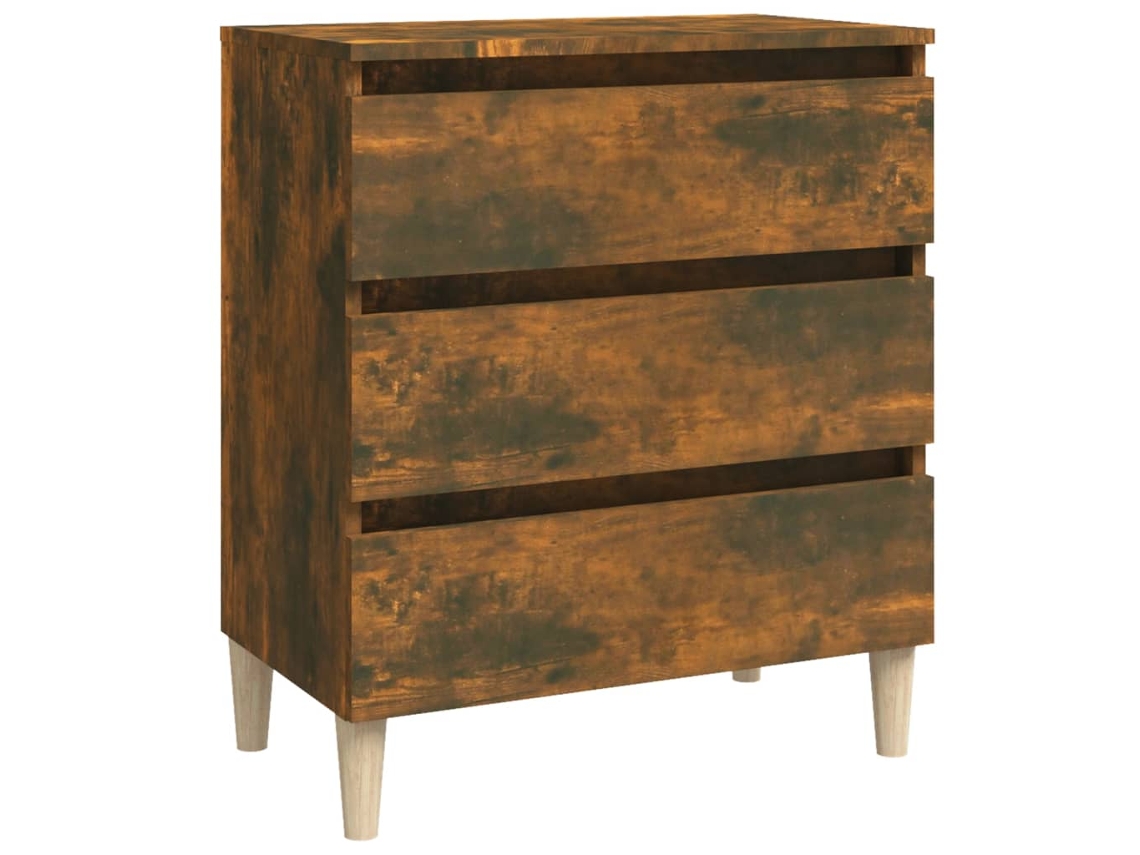 Aparador de roble ahumado MAISON EXCLUSIVE Derivados de madera 60x35x69 cm