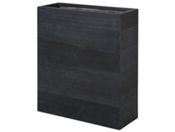 Maceta de mezcla de arcilla negro 80 x 30 cm BELIANI Thimena