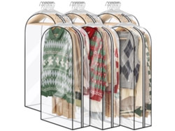 Bolsas para colgar ropa Eifson (50 unidades), PEVA, impermeables e inodoras (paquete de 6)