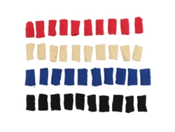 40 Fundas Para Dedos Elásticas De Nylon Protectoras De Articulaciones Deportivas Para Baloncesto Voleibol Rojo Azul Negro Beige