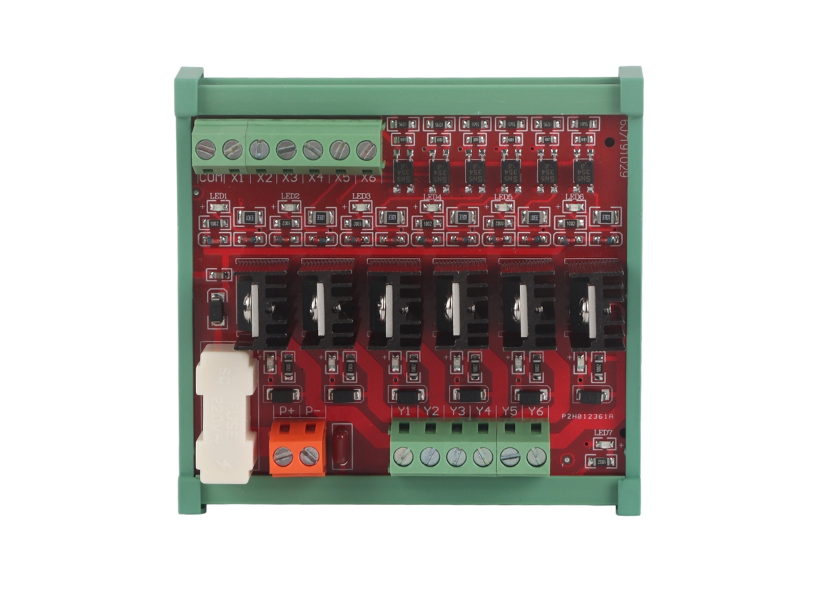 Placa de potencia SCR con amplificador PLC de CC, 8 canales, 12x9x5cm, 215g, para aplicaciones industriales, sin marca.