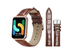 Pulsera de cuero con hebilla y textura de bambú Xdfind