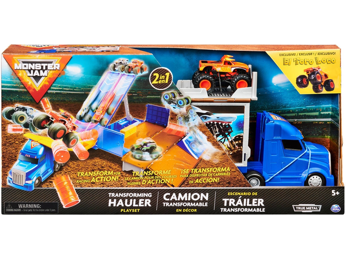Pista MONSTER JAM Juego De Juguetes 2 En 1 Camión (Multicolor - Edad Mínima: ‍3 Años)