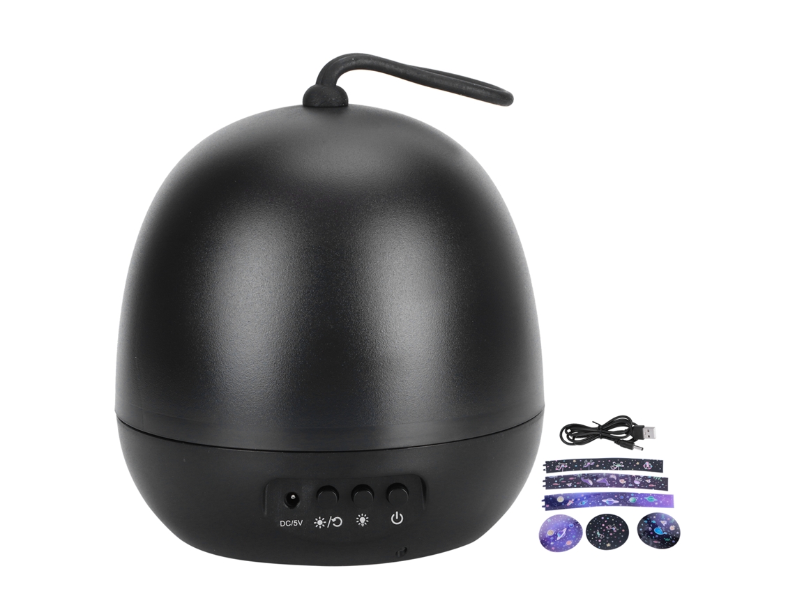 2026-lámpara De Proyección Estrellas Usb Batería Doble Uso Luz Nocturna Niños Bebés Dormitorio Regalo (negro)