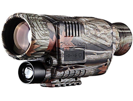 Dispositivo de visión nocturna por infrarrojos Cámara de visión nocturna 2K HD Telescopio digital monocular para exterioresNegro-Negro YIZHOOD