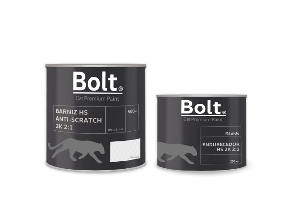 Kit Barniz + Catalizador BOLT SPRAY PREMIUM PAINT Hs 2:1 Normal 2K Bolt 750 Ml