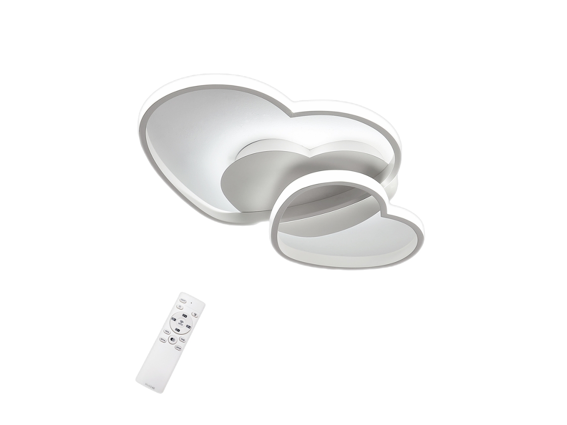 Luz LED Luz moderna moderna con silicio y aluminio Remoto Pour SALON comedor L50 * W45 * H8CM 40W GOECO