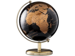 Globo terráqueo de corcho con chinchetas, tamaño compacto para planificar viajes, rotación suave, completamente ensamblado, textura metálica, diseño elegante.