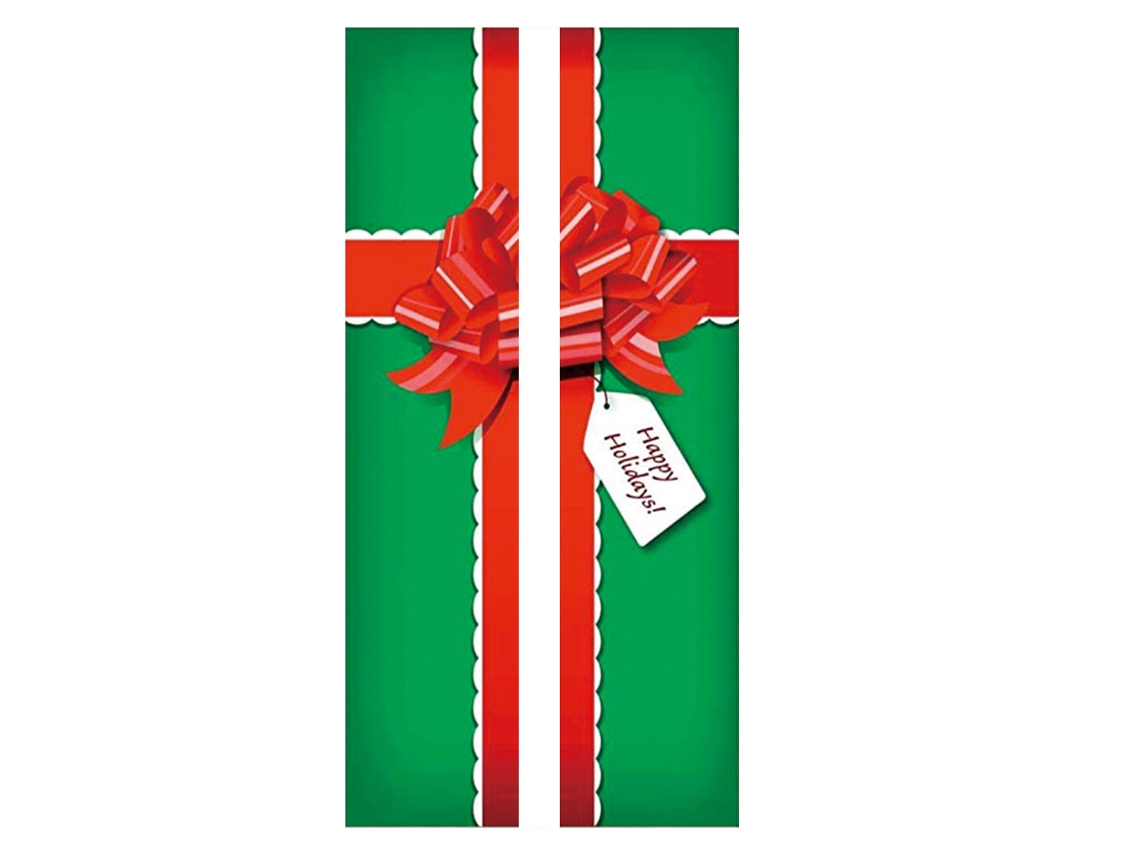 Pegatinas decorativas navideñas para ventanas, 2 unidades, 38,5 x 152 cm.