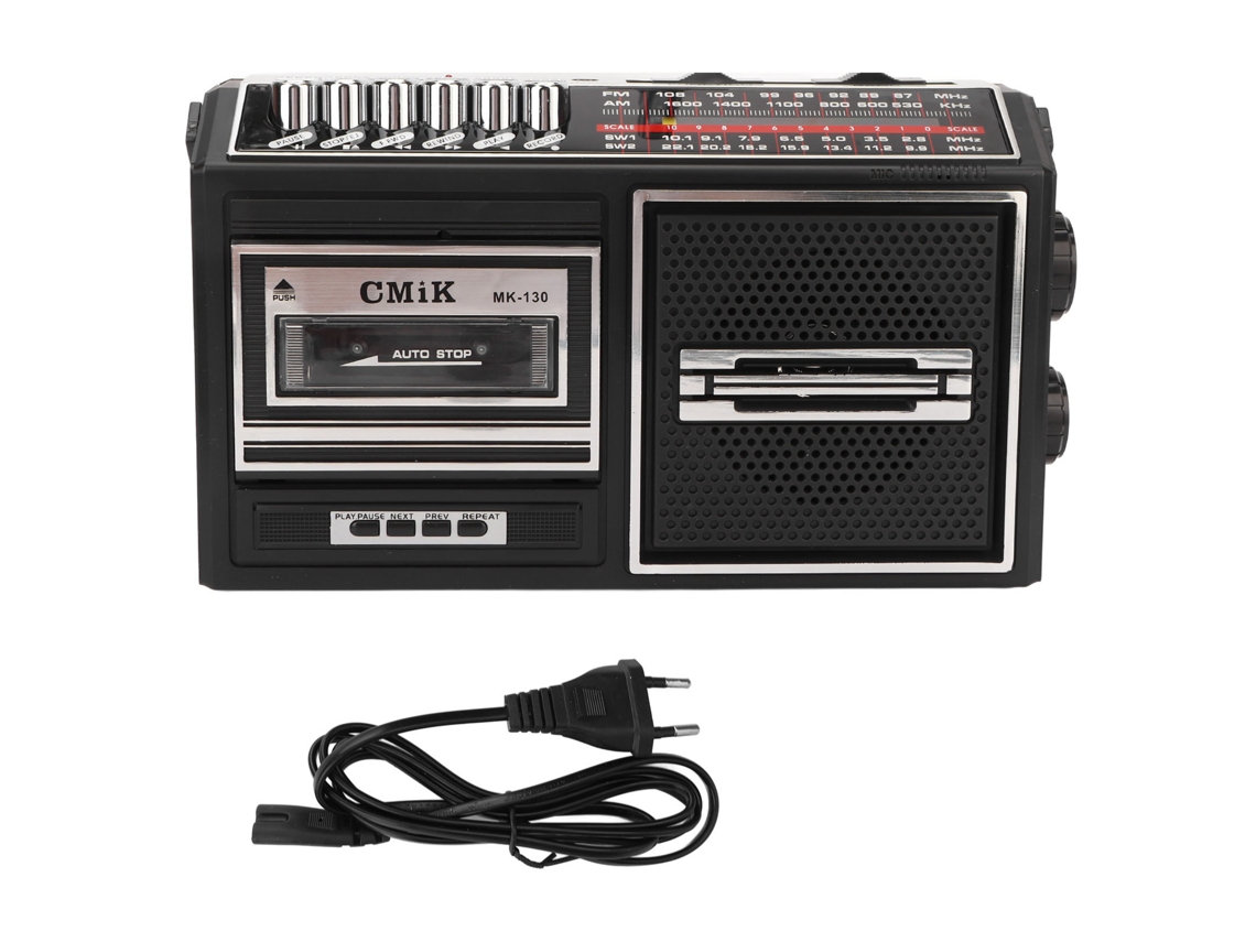 Radio Cassette Recorder Reproductor Portátil Am Fm De Banda Completa Sin Ruido 220v Enchufe Eu