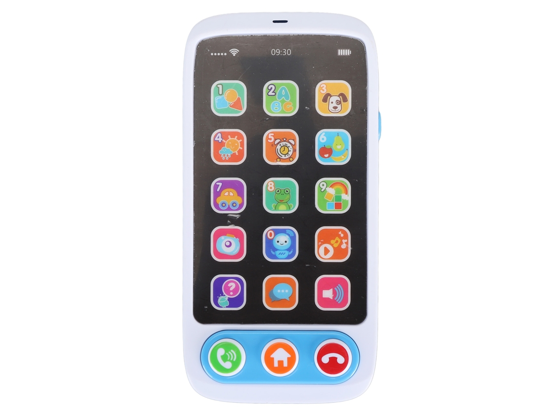 Teléfono Móvil Musical Multifuncional Para Niños Con Sonidos Interactivos Para Bebés, Niños Y Niñas, Color Azul.
