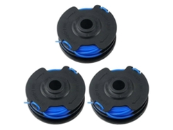 Juego de carretes de hilo de repuesto de 3 piezas L8G para cortacésped HOMELITE F1V, AC41RL3