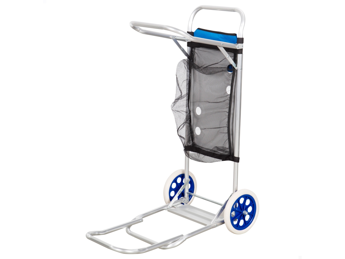 AKTIVE Carro mesa playa 2 en 1 c/base extensible y rejilla auxiliar
