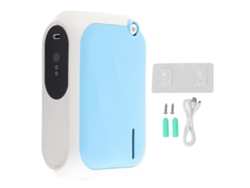 Difusor de aire XS105 de 200 m³ con temporizador, aplicación Bluetooth, 140 ml, humidificador de aire aromático de escritorio con montaje en pared y batería integrada.