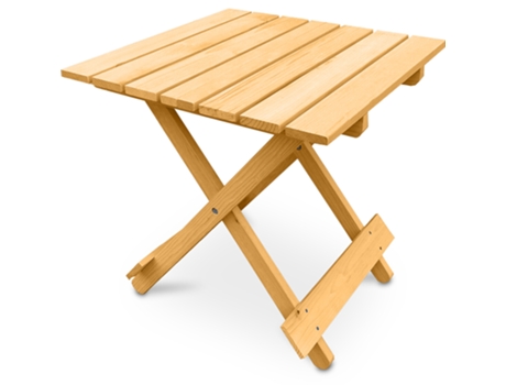 Mesa de Jardín Adirondack Alana Mesa Auxiliar Madera 50x50x50cm PRIVATEFLOOR