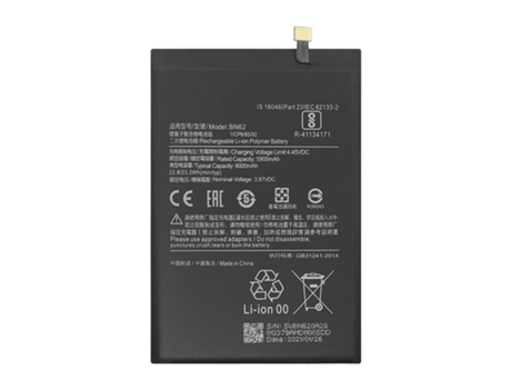 Batería de repuesto Xiaomi Redmi 9T, Note 9 y Poco M3 5900 mAh CLAPPIO