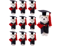Conjunto De 10 Ositos De Peluche Con Sombreros De Soltero Para Eventos Especiales Y Regalos.