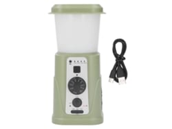 Rebe-lâmpada De Camping Solar E Manivela Recarregável Led Ipx3 Impermeável Luz De Emergência Usb 5000mah Versão Eua Verde