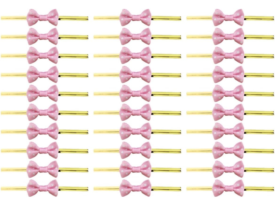 Clips Reutilizables Para Cerrar Bolsas De Alimentos, 200 Unidades, Lazos De Hierro Color Rosa Melocotón, Lazos