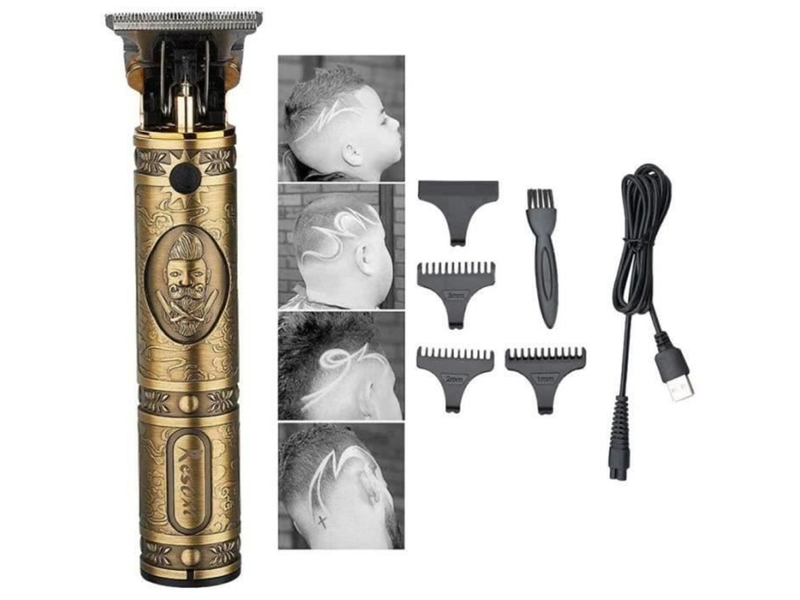 Ry23081-Cortadora de cabello profesional para hombres Cortadora de cabeza calva de 0 mm Zero Gapped Pro Li Outliner Grooming U YWEI
