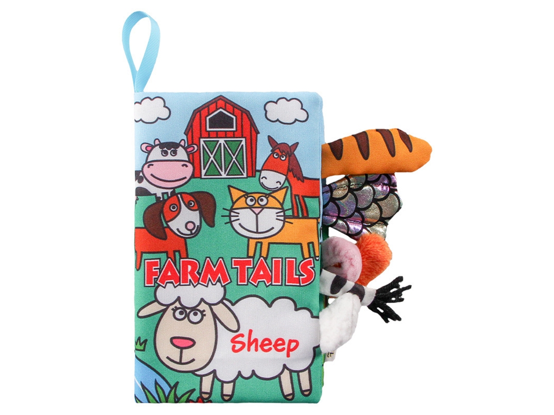 Libro de lienzo para bebés | Juego educativo con palitos con forma de animal (oveja) Czhhmart