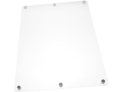 Planificador Mensual Magnético Transparente Borrable Para Refrigerador - Gris Pizarra