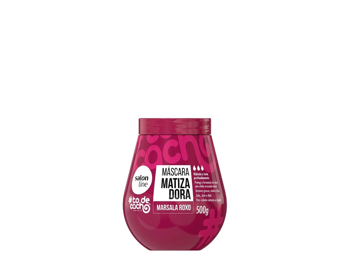 Mascarilla para el Pelo SALON LINE To de Cacho Máscara Matizadora Marsala Púrpura (500 g)
