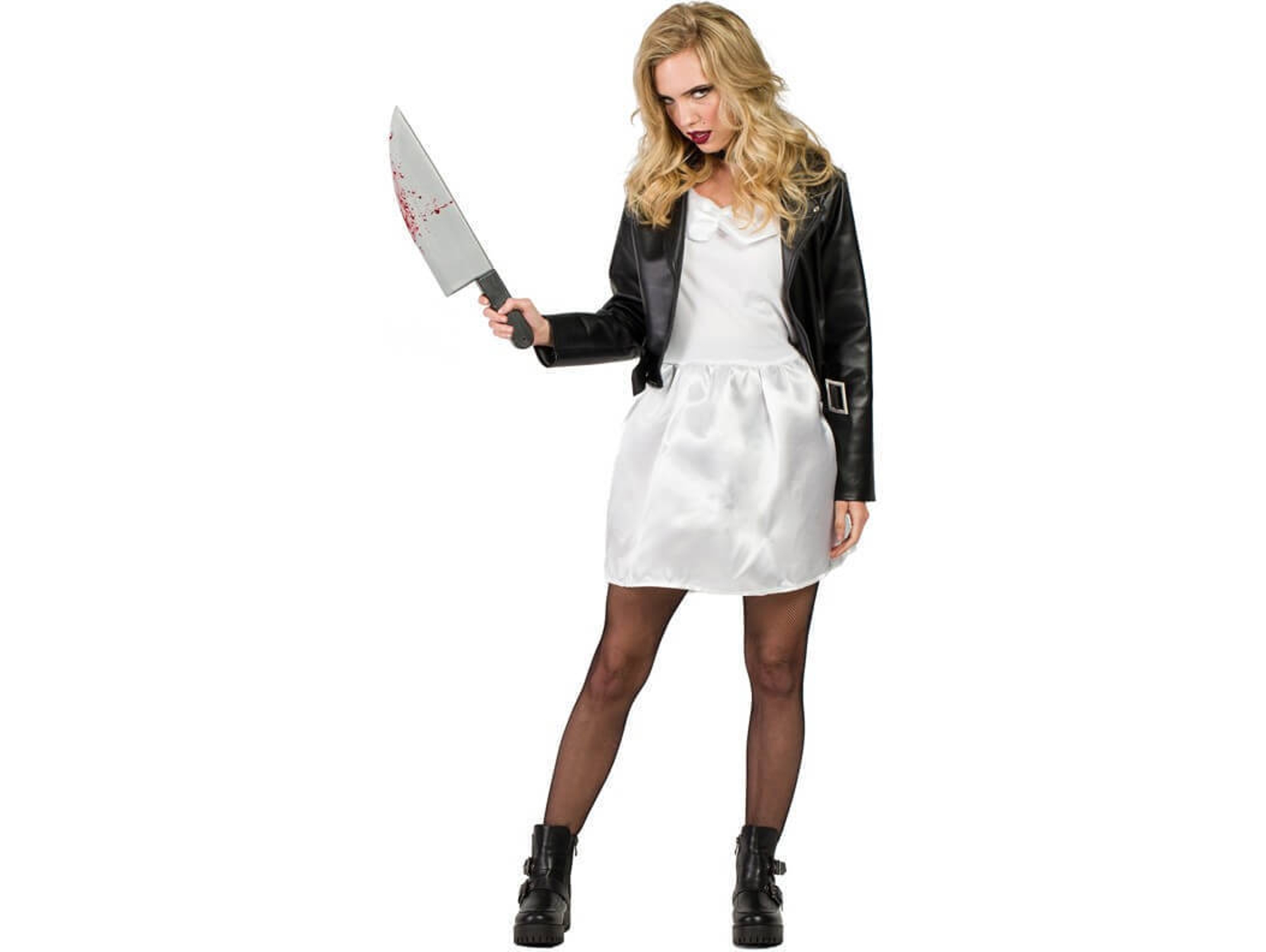Disfraz de Mujer DISFRAZZES Muñeca Diabólica Blanca (Talla: S)