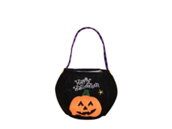 Bolsa portátil de dulces de Halloween para niños con calabaza