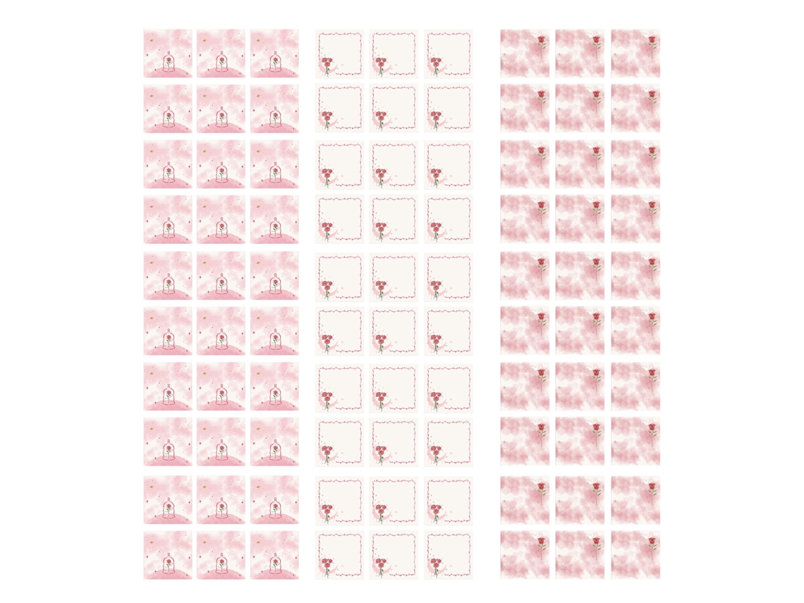 Bloques De Notas Adhesivas Con Patrón Floral Y Papel Colorido Para Oficina Y Registro Repegables