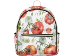 Mochila Cuero Tropicallife Estampado Tomate Para Niñas Mujeres Niños Mochila Escolar Bolso Hombro Informal