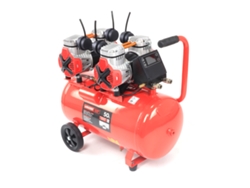 Compresor de aire monobloque de 50 l, 4 hp, 4 cabezales, 2 motores, pantalla LCD - Mader® | Herramientas eléctricas