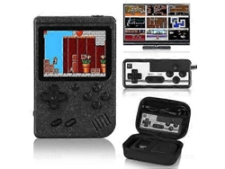 Mini Consola De Videojuegos Retro Portátil Con 400 Juegos Integrados, 8 Bits, 3 Pulgadas Y Mando