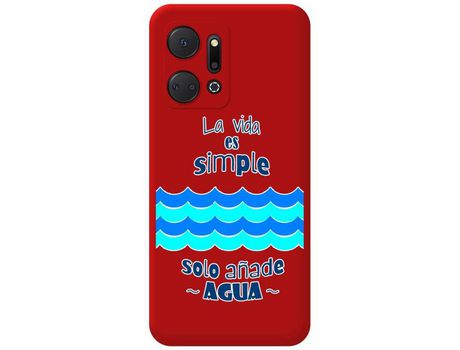 Carcasa para Huawei Honor X7a TUMUNDOSMARTPHONE Rojo